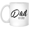 Personalized Ceramic Coffee Mug - Dad Est. 2021