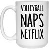 Volleyball Naps Netflix Mug