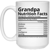 Grandpa Nutrition Facts Mug